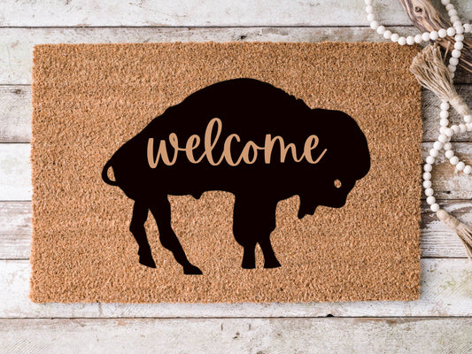 Buffalo Welcome Doormat