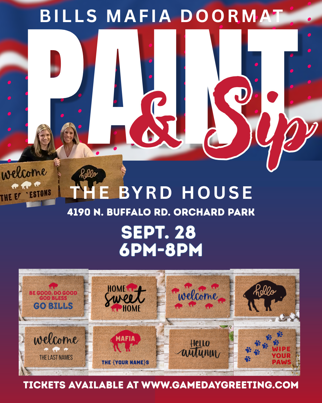 Doormat Paint & Sip @ The Byrd House